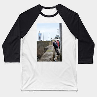 Resting a moment - Seahouses harbour, Northumberland, UK Baseball T-Shirt